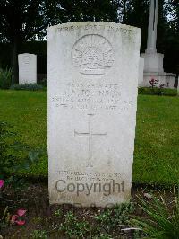 Hermies British Cemetery - Johnson, John Allan